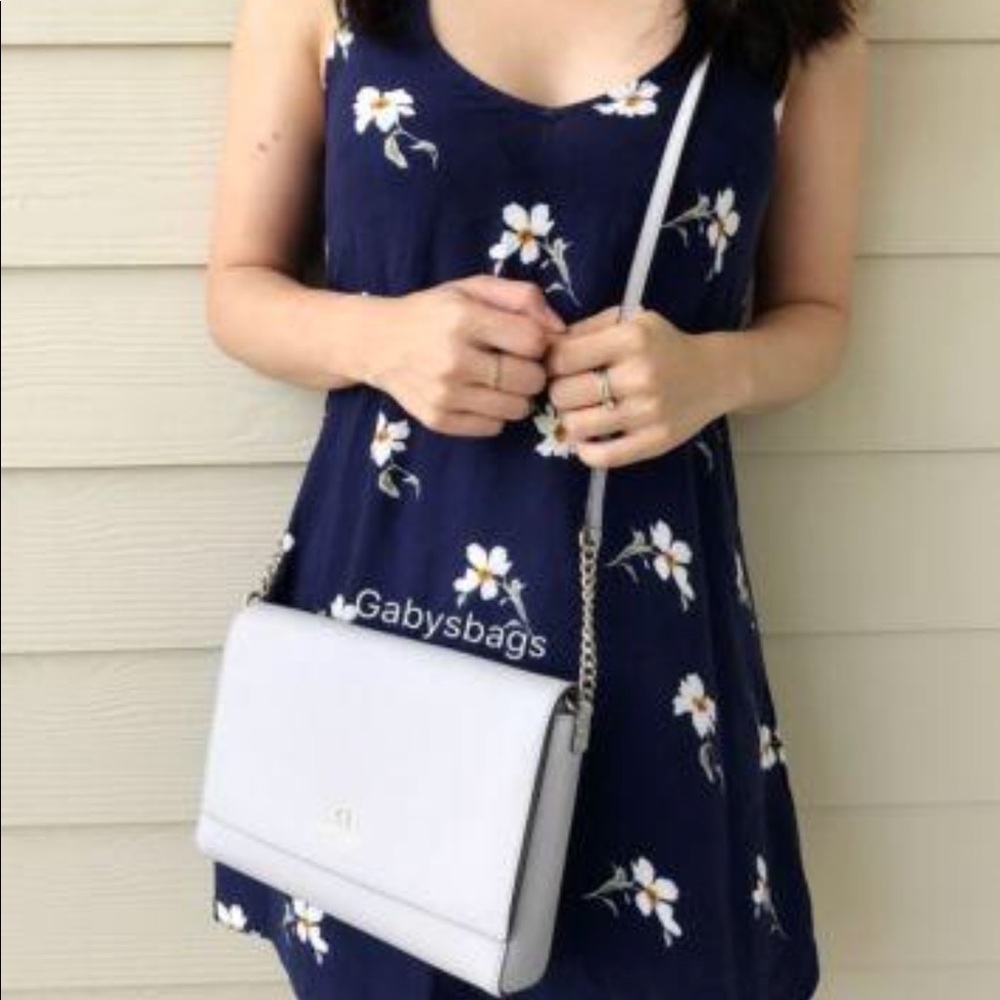 NWT Kate Spade Crossbody Light Gray - Picture 2 of 8